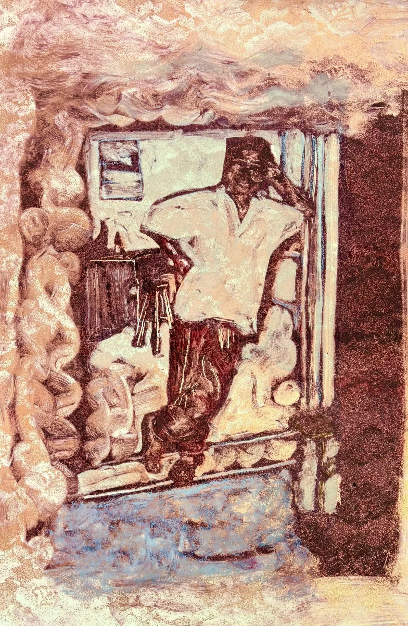 Uncle Chindundu at the bar in Malawi by Falida Nkomo 